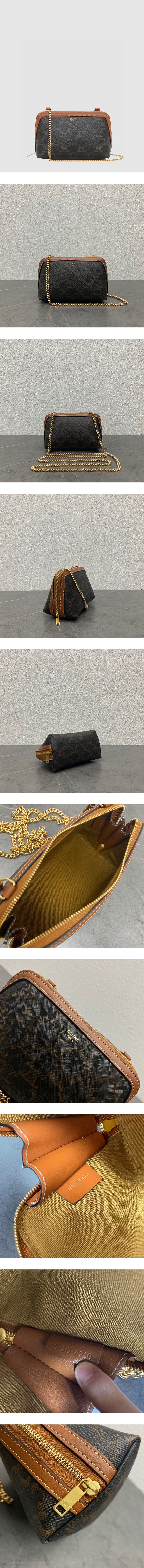 셀린느 여성 트리오페 체인 미니백 ceb13095x