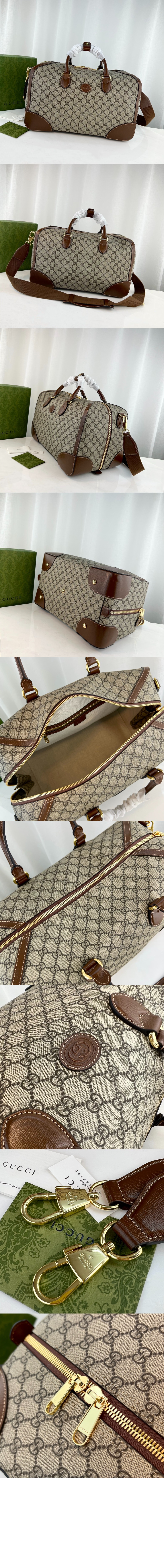 구찌 인터로킹 G 더플백 696014