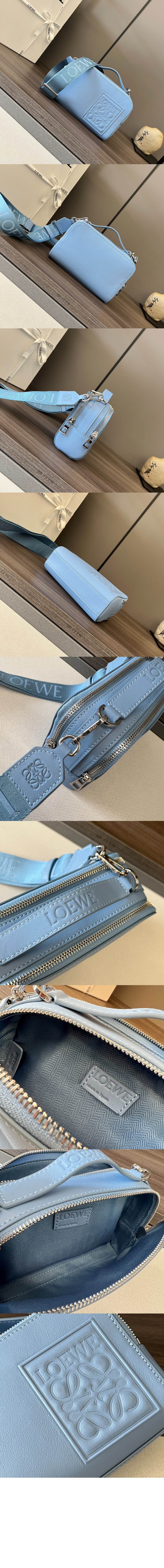 로에베 미니 카메라 크로스 백 - 새틴 카프스킨