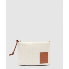 로에베 오블롱 파우치 - 애너그램 자카드 & 카프스킨