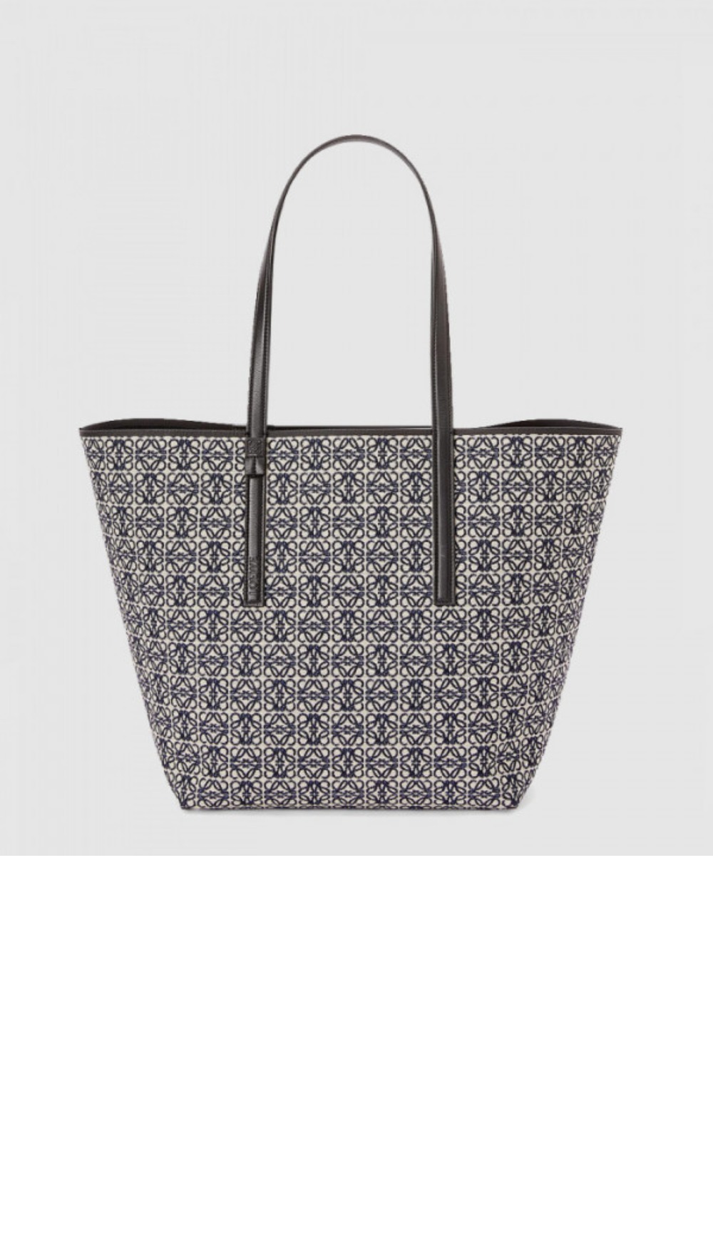 로에베 T 토트백 - 카프스킨 & 애너그램 자카드