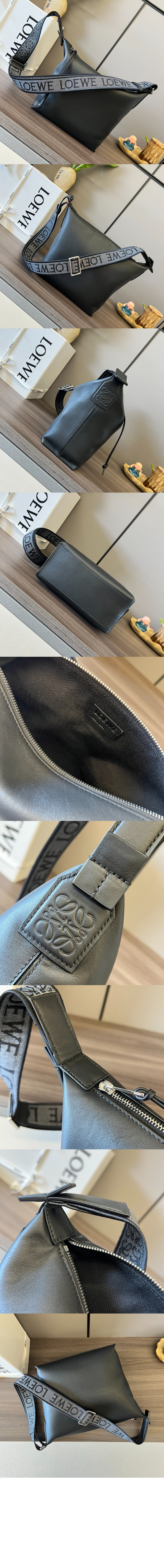 로에베 스몰 큐비 크로스 백 - 유연한 스무스 카프스킨 & 자카드