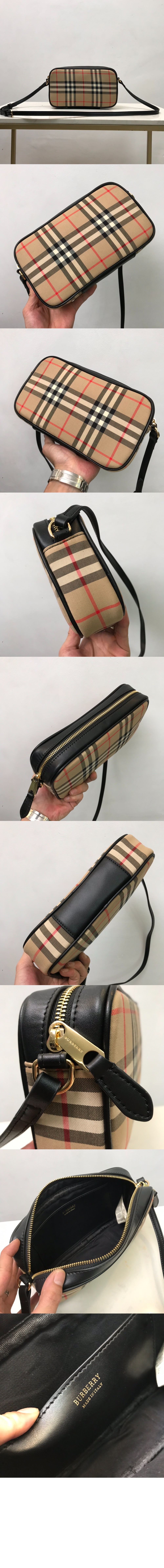 버버리 스몰 체크 카메라백 80207251