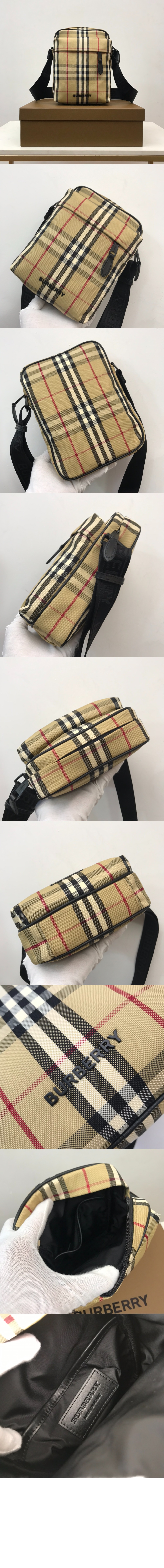버버리 체크 크로스바디백 80732731