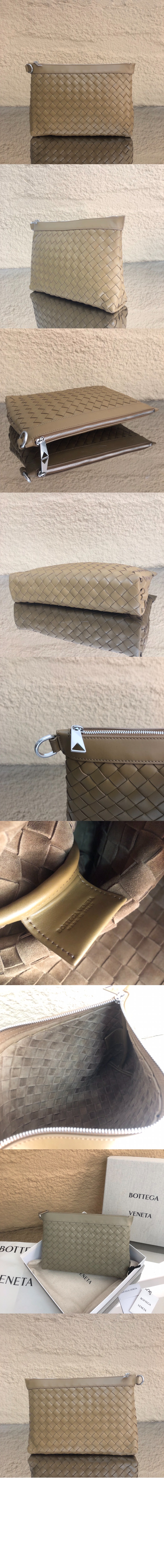 보테가베네타 인트레치아토 위빙 가죽 파우치 651852