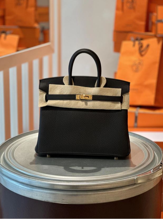 에르메스 버킨 25 블랙 금장