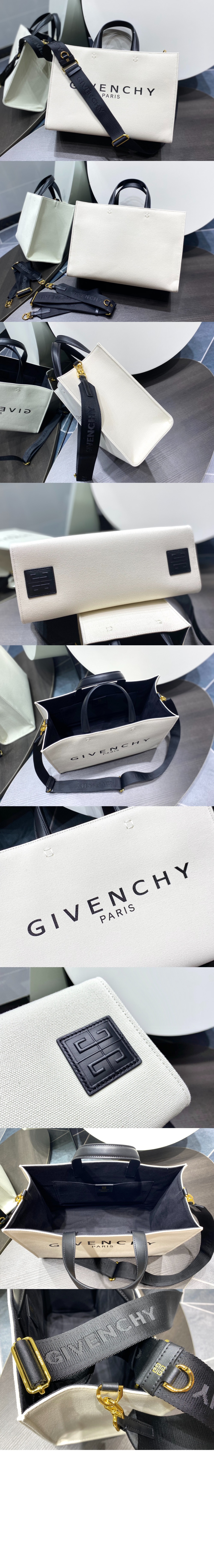 지방시 캔버스 미듐 G 토트백