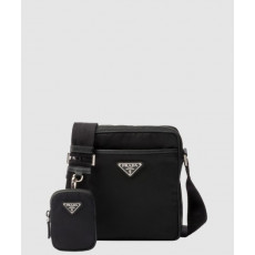 프라다 리나일론 및 사피아노 숄더백 2VH112