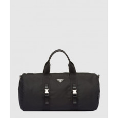 프라다 리나일론 및 사피아노 가죽 더플백 2VC015