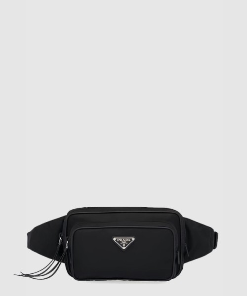 프라다 가죽 트리밍 벨트백 1BL010