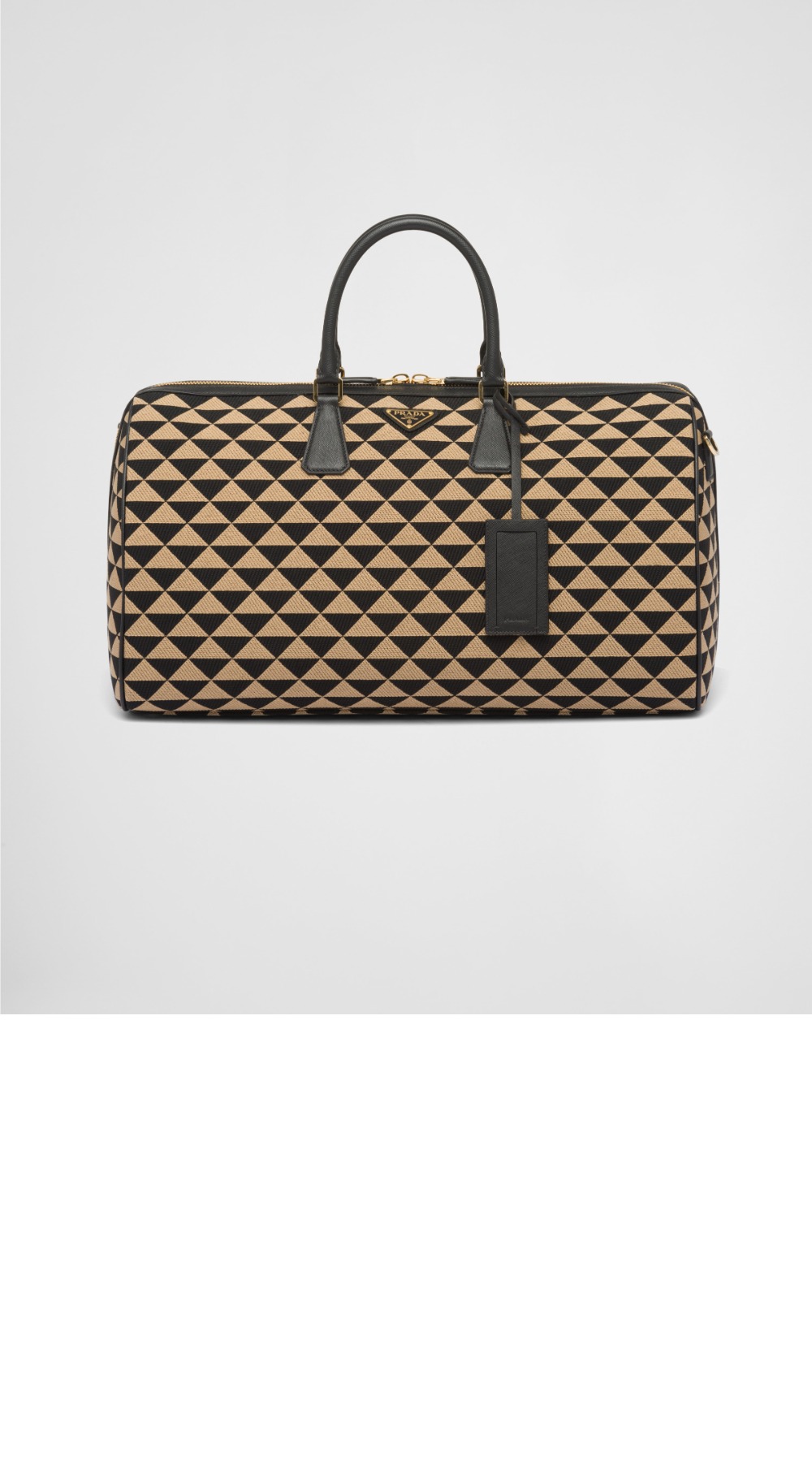 프라다 심볼 자수 패브릭 트래블백 2VC018