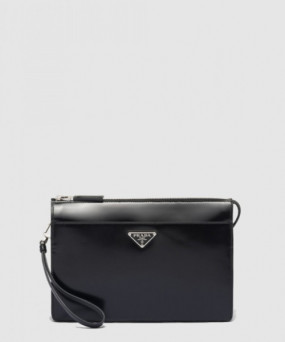 프라다 브러시드 클러치 2VF032