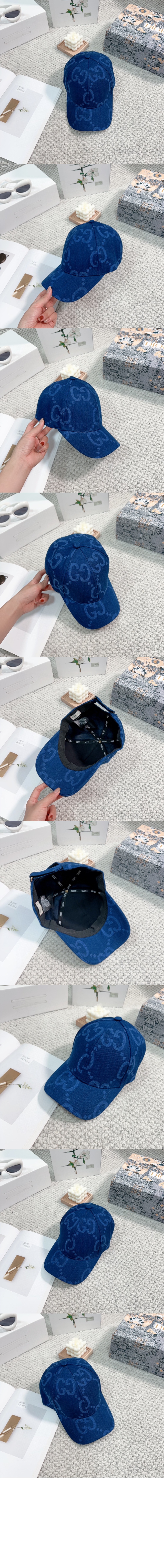 구찌 GG 데님 베이스볼 캡 656205