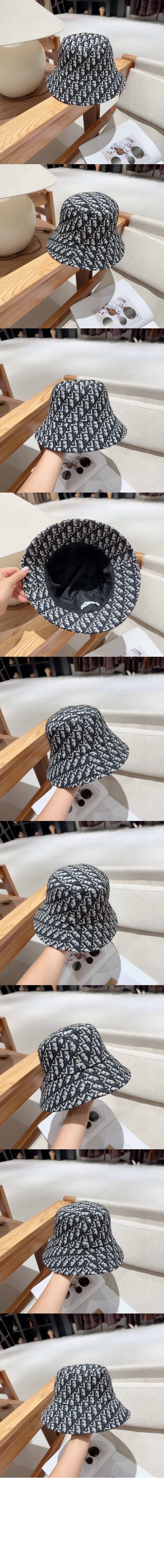 디올 좁은 챙 버킷모자 35PDP