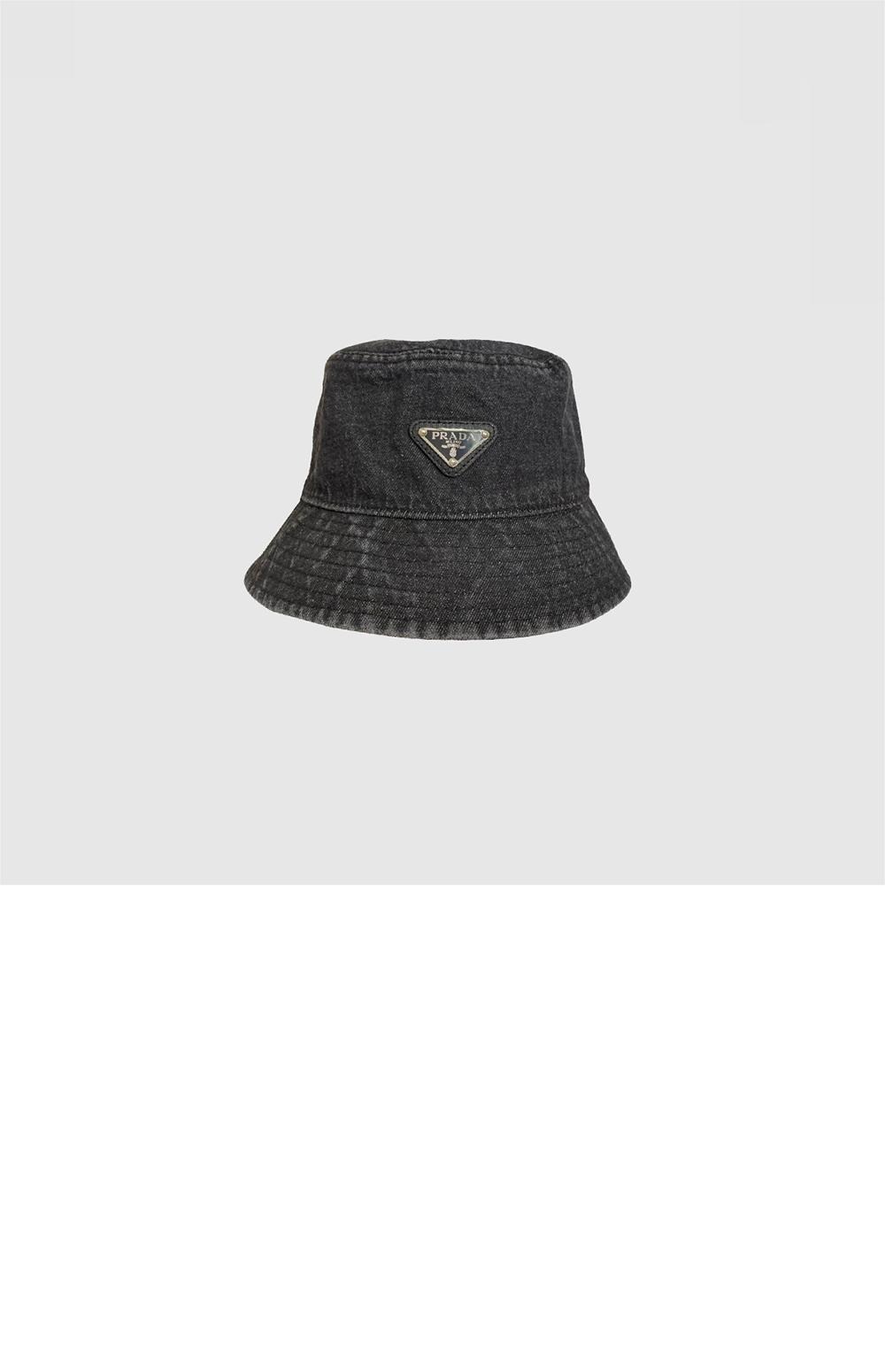 프라다 데님 버킷햇 1HC137