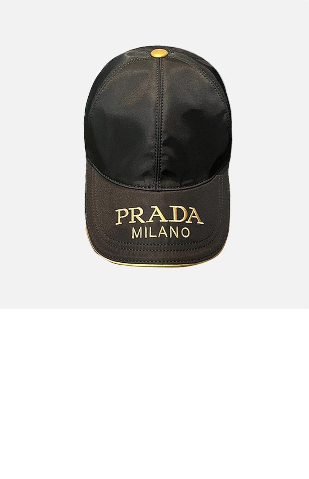 프라다 자수 로고 베이스볼 캡 1HC232