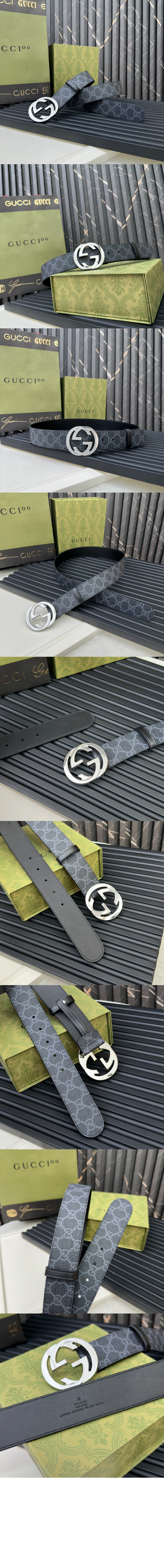 구찌 인터로킹 G 버클 GG 벨트 411924