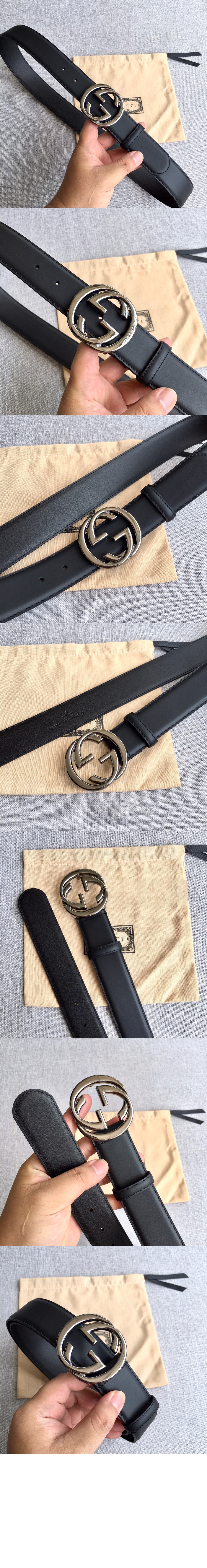 구찌 인터로킹 G 버클 벨트 774153