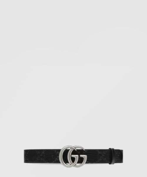 구찌 GG 마몽 엠보스 레더 벨트 406831