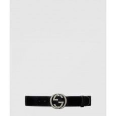 구찌 인터로킹 G 버클 와이드 벨트 763389