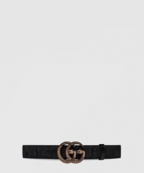 구찌 GG 와이드 벨트 710098