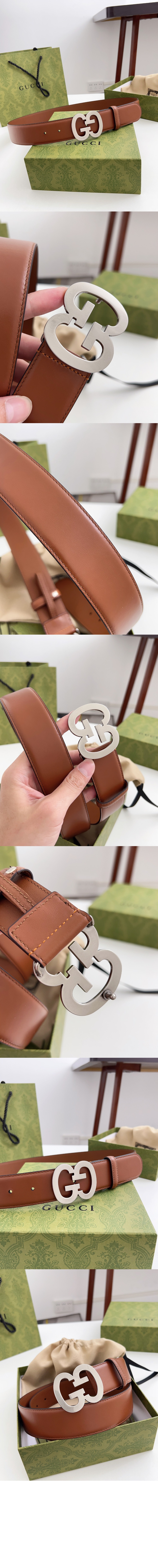 구찌 와이드 벨트 745826