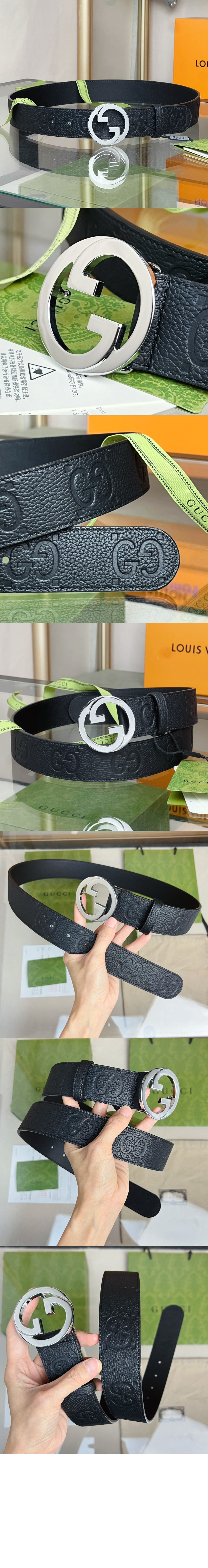 구찌 와이드 벨트 703147