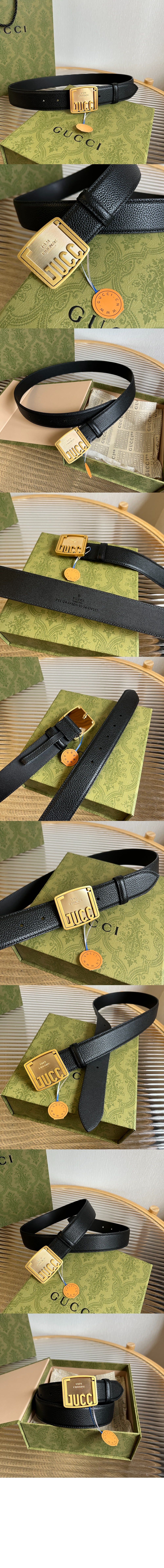 구찌 버클 벨트 760124