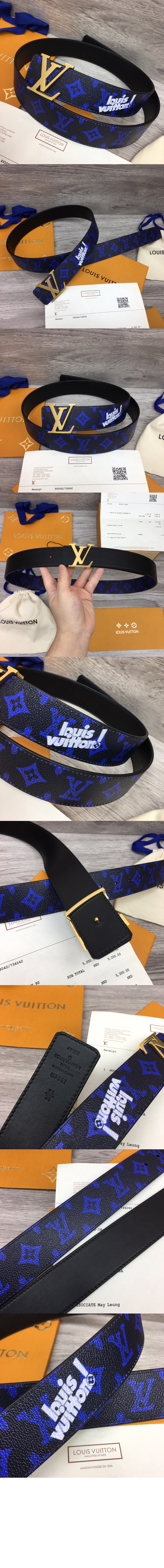 루이비통 양면 벨트 MP302U