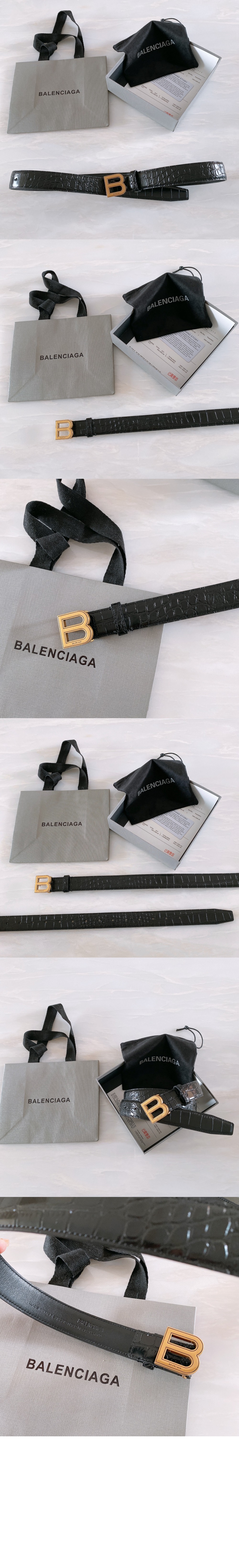 발렌시아가 BB 라지 벨트 640828