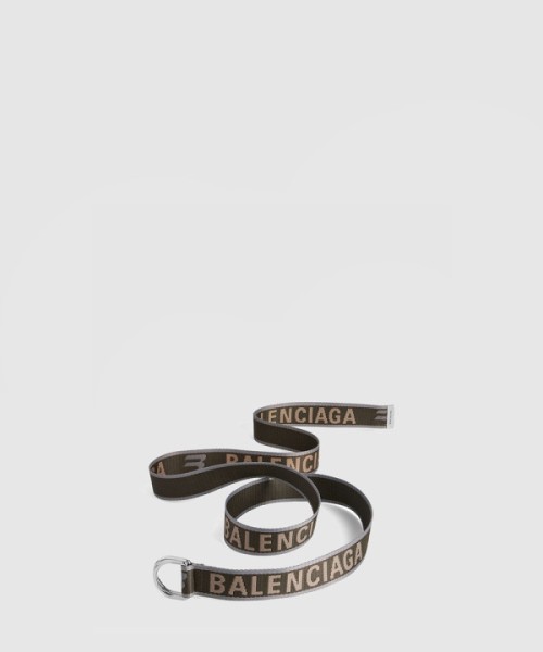 발렌시아가 D 링 벨트 카키 703137