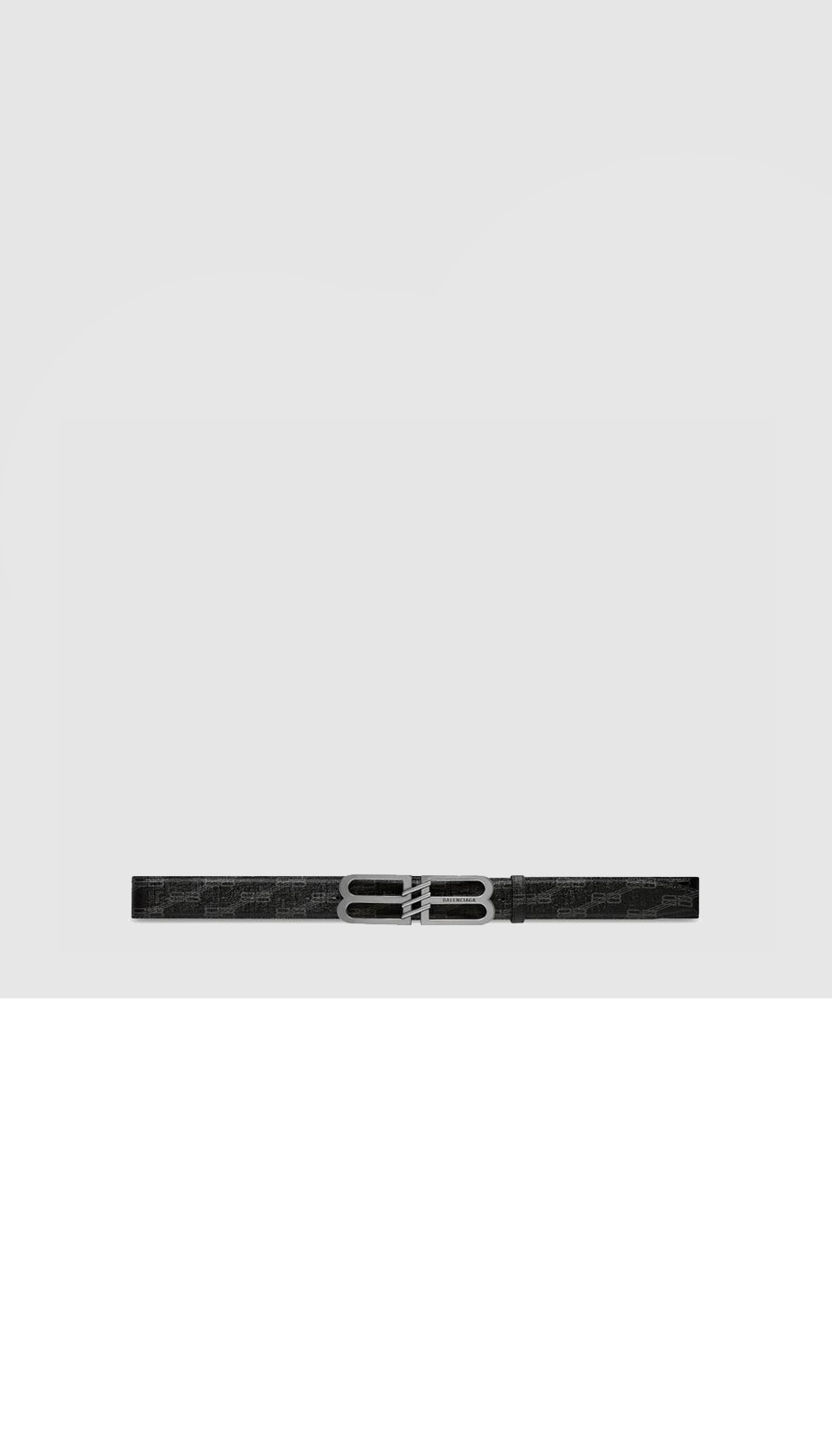 발렌시아가 BB 코팅 캔버스 벨트 703103