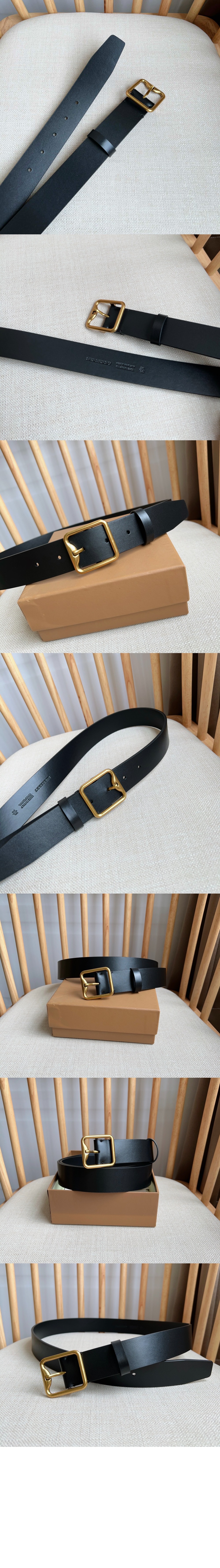 버버리 레더 B 버클 벨트 80774891