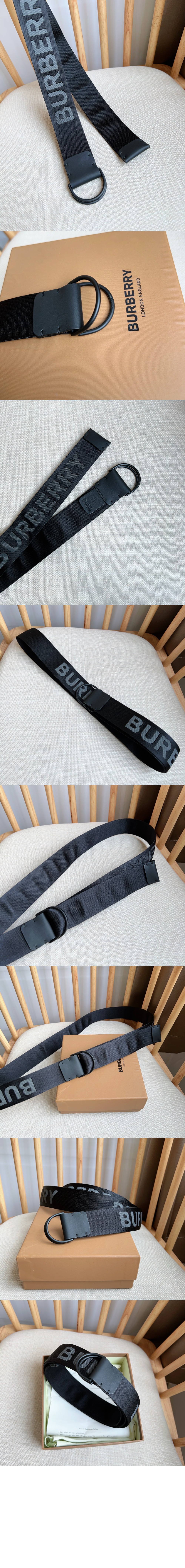 버버리 로고 디테일 더블 디링 벨트 80098151