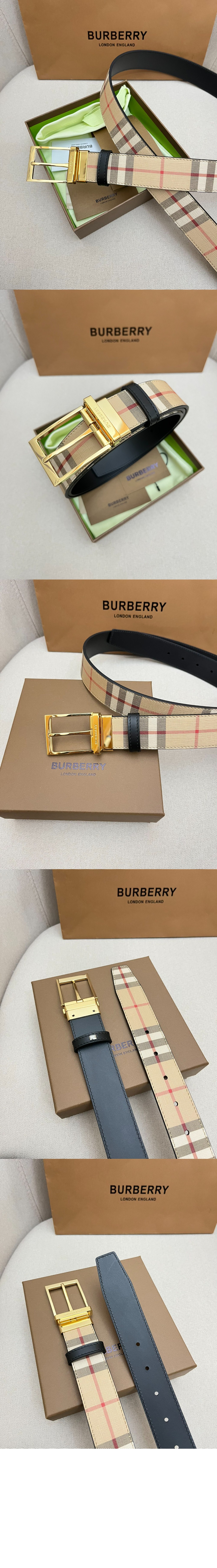 양면 체크 벨트 80649611