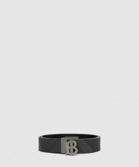 버버리 체크 레더 리버시블 TB 벨트 80653391