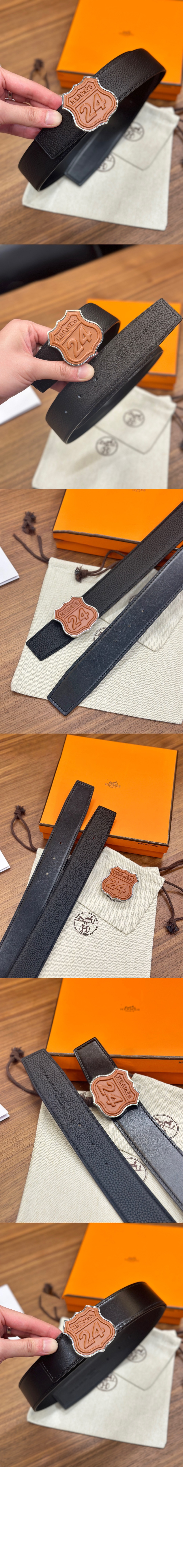 에르메스 양면 가죽 벨트