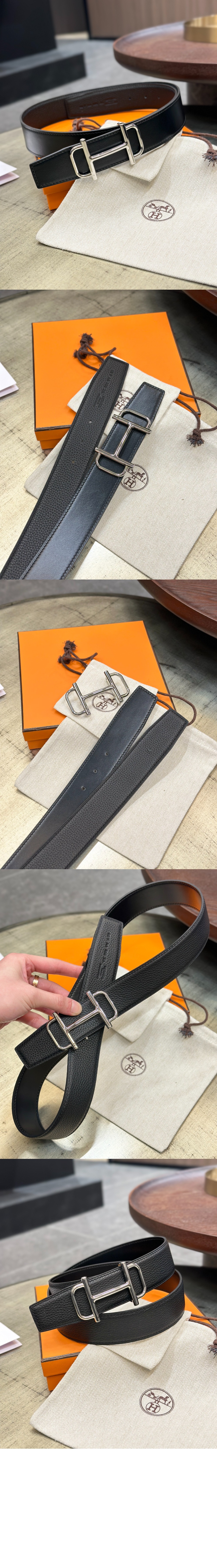 에르메스 리버서블 가죽 스트랩