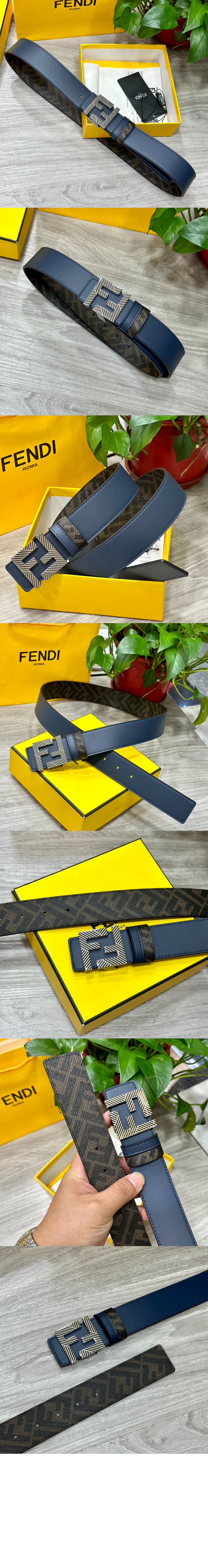 펜디 가죽 리버서블 벨트 7C050