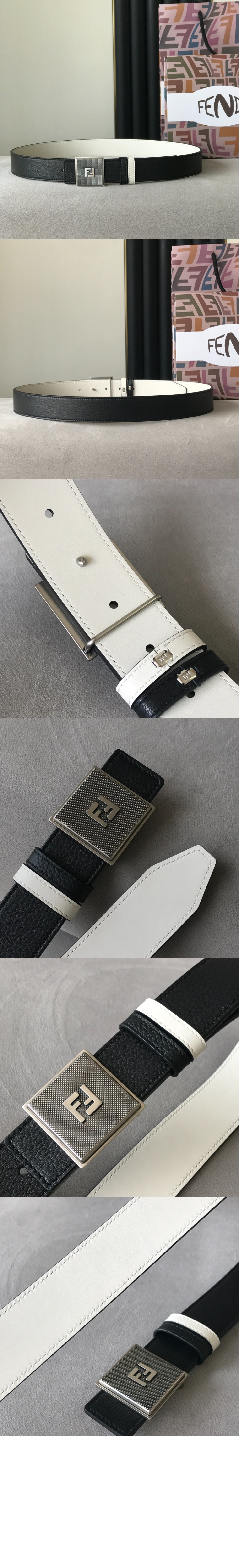 펜디 사각 버클 FF 벨트 7C046