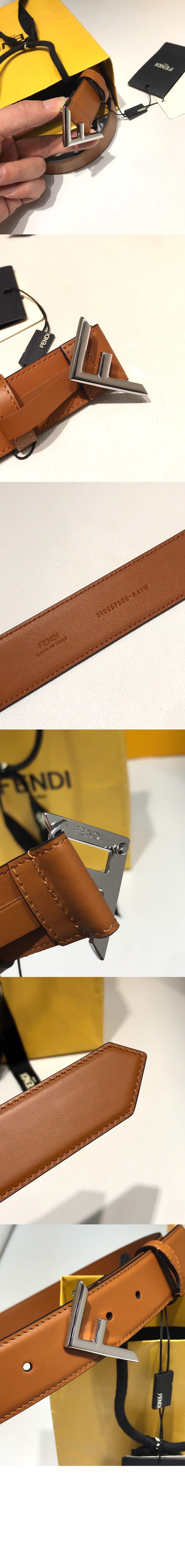 펜디 F 로고 벨트 8C067