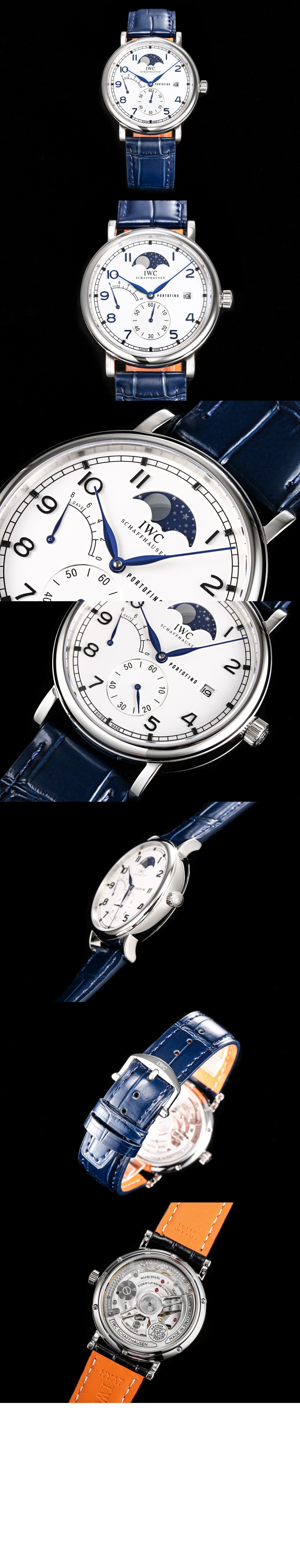 IWC 포르토피노 핸드 와인드 문 페이즈 45 IW516409