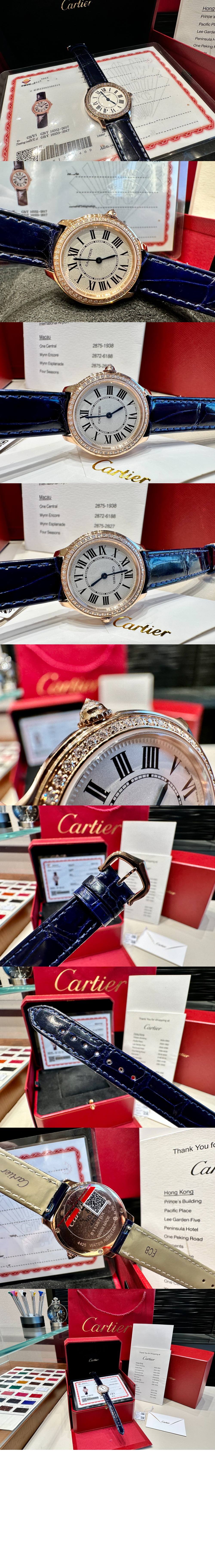 까르띠에 롱드 루이 까르띠에 워치 36 WJRN0010