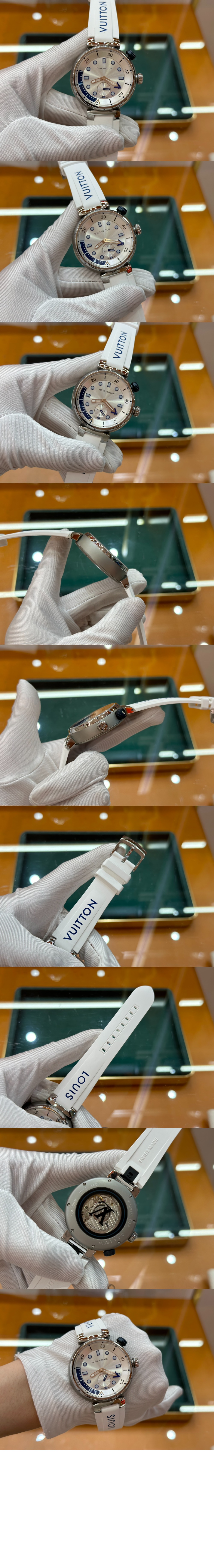 루이비통 땅부르 스트리트 다이버 워치 39.5 QA124A