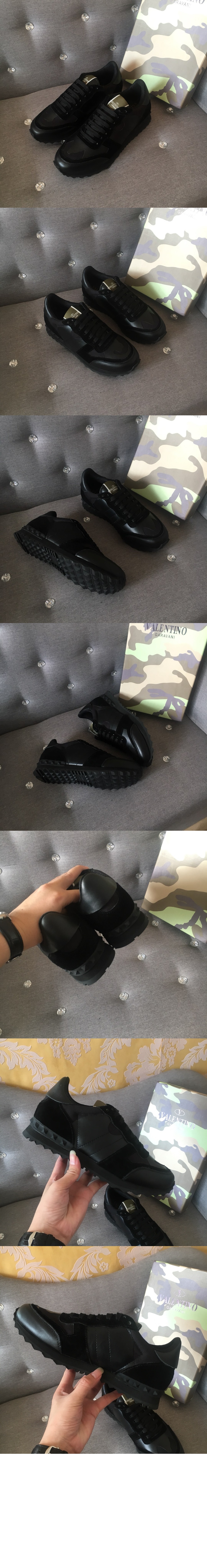 발렌티노 카무플라주 느와르 락러너