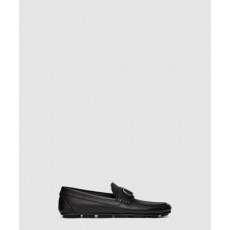 발렌티노 브이 로고 송아지 가죽 드라이빙 슈즈