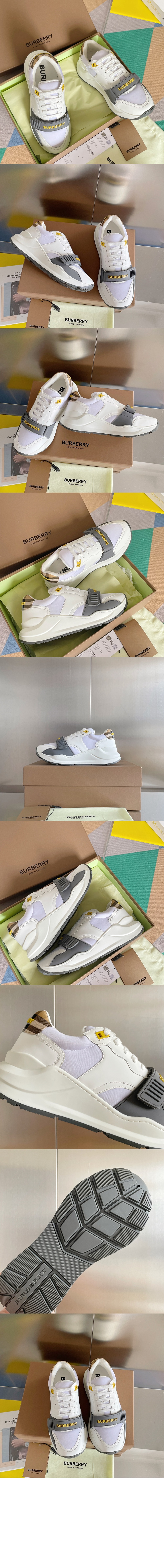 버버리 체크 스웨이드 스니커즈 80592561