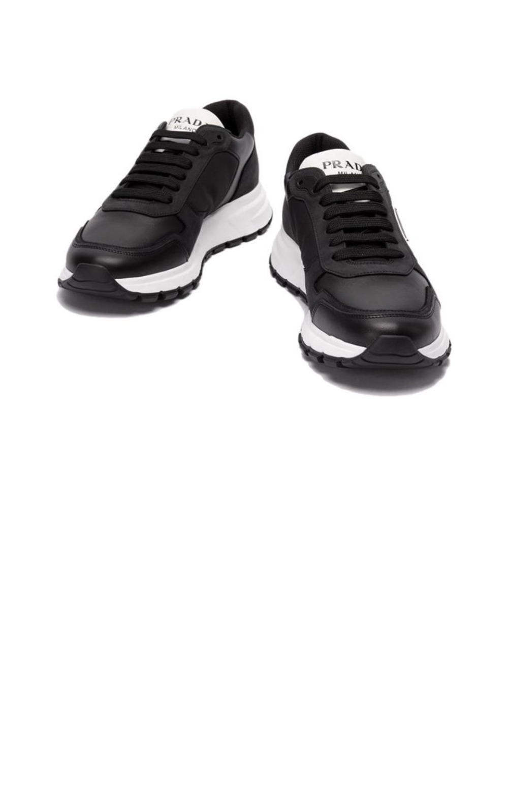 프라다 누벅 나일론 하이탑 스니커즈 2EE390