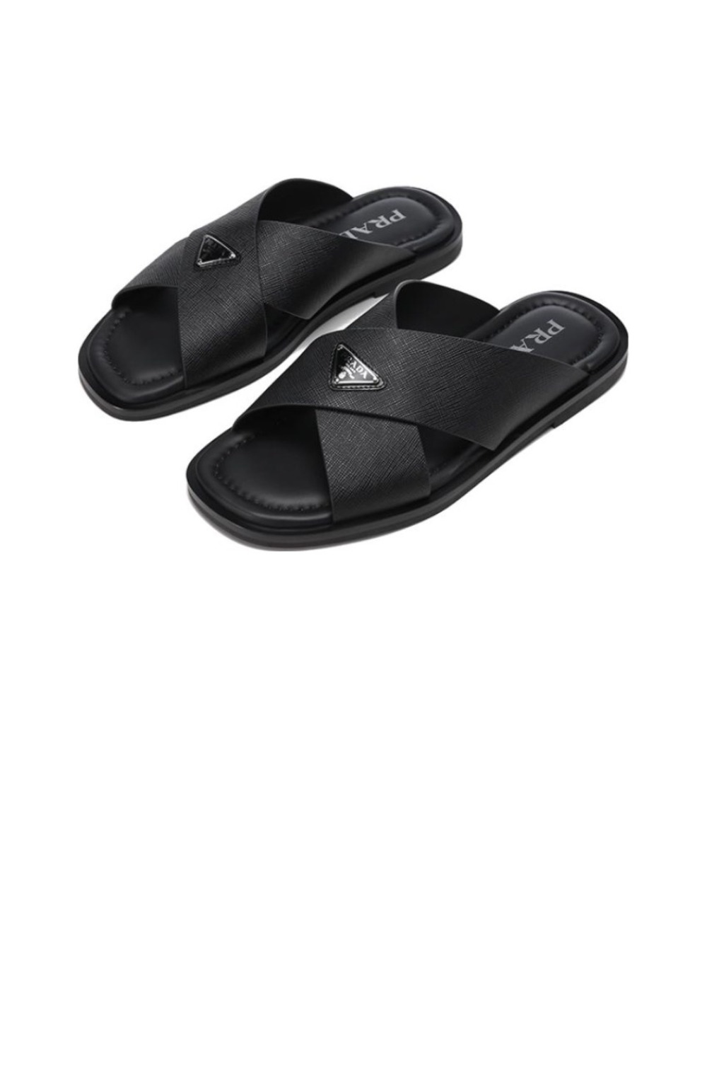 프라다 트라이앵글 로고 슬리퍼 2X3081