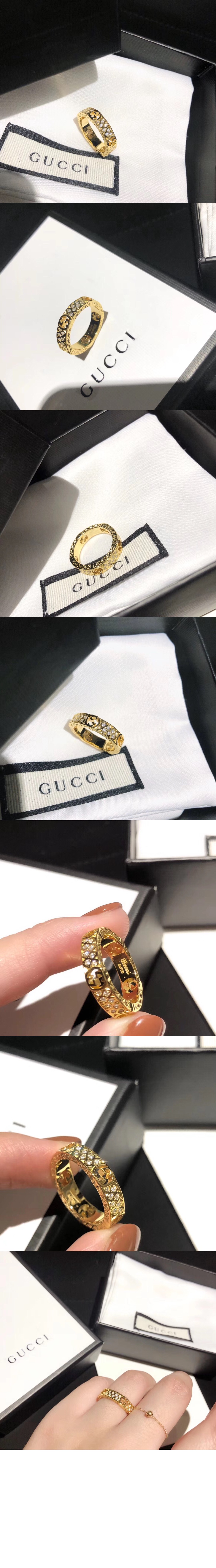 구찌 인터로킹 G 반지 607457